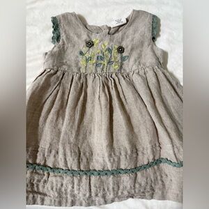 Viverano Organics Linen Dress 6-12 months